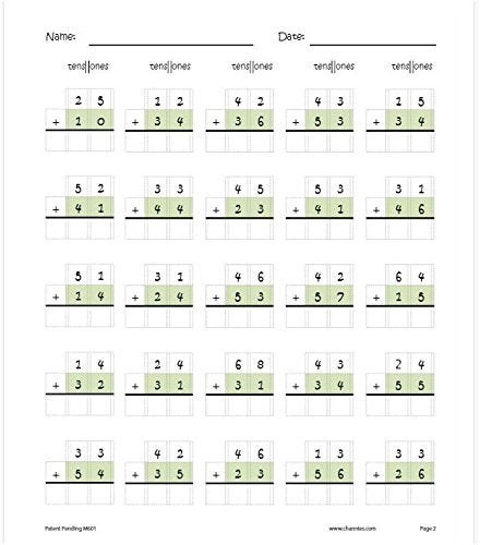 Channie's One Page A Day Double Digit Math Problem Workbook for 1st Graders  2nd Graders  and 3rd Grade Simply Tear Off On Page a Day For Math Repetition Exercise! Addition and Subtraction Workbook - Image 2
